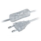 Шнур Navigator 61 723 NPS-FS-170-2x0.5-TR 1.7м с выкл. прозрачный изображение 1