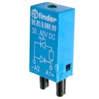 Модуль индикации и защиты Finder зеленый LED + диод (+ A1); 28...60В DC изображение 1