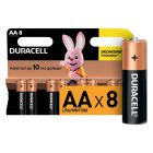 Батарейка Duracell AA LR6 Basic MN1500 1,5V алкалиновая (упаковка 8 шт) 5000394006522 изображение 1