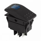 Выключатель клавишный Rexant 12V 35А (4с) ON-OFF синий с подсветкой изображение 1