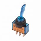 Тумблер Rexant 12V 20А (3c) Вкл/Выкл однополюсный с синей подсветкой изображение 1
