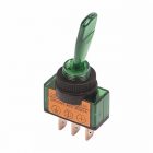 Тумблер Rexant 12V 20А (3c) Вкл/Выкл однополюсный с зеленой подсветкой изображение 1