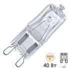 Лампа галогенная капсульная Navigator 94 215 JCD9 40W 230V G9 прозрачная изображение 1