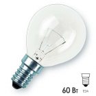 Лампа накаливания шарик Philips Standart P45 CL 60W 230V E14 изображение 1