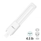Лампа компактная светодиодная Osram DULUX S 9 LED EM 4.5W/840 4000K 220V G23 500Lm (ЭмПРА-220V) изображение 1
