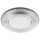 Светильник встраиваемый с белой LED подсветкой Feron CD4020 потолочный GX53 без лампы прозрачный изображение 1