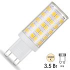 Лампа светодиодная капсула Gauss AC185-265V 3,5W 3000K 220V G9 460lm керамика тепло-белый свет изображение 1