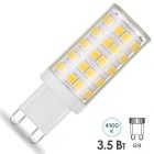 Лампа светодиодная капсула Gauss AC185-265V 3,5W 4100K 220V G9 460lm керамика холодный свет изображение 1
