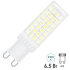 Лампа светодиодная капсула Gauss AC185-265V 6,5W 4100K 220V G9 770lm керамика холодный свет изображение 1