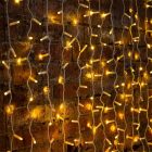 Гирлянда светодиодная Дождь 2x6m 768LED 230V теплый белый, постоянное свечение, белый провод IP65 изображение 1