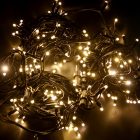 Гирлянда Нить (дюраплей) 200LED 16W 24V постоянное тепло белое свечение, черый каучук IP67 бухта 20м изображение 1