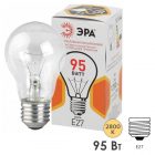 Лампа накаливания ЭРА A50 95W 230V E27 прозрачная (5056183786229) изображение 1