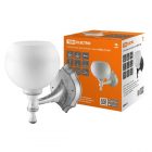 Светильник TDM Бра НББ 21-60-1323 УХЛ4 max60W Е27 230V белый под серебро, плафон полушар белый IP20 изображение 1