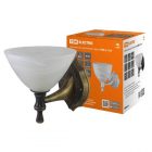 Светильник TDM НББ 21-60-1731 УХЛ4 max60W Е27 230V черный под золото, плафон конус алебастр IP20 изображение 1