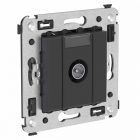 Розетка TV DKC Avanti оконечная в стену, черный матовый изображение 1