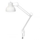 Светильник настольный Бета-К НДБ37-60-159 под лампу ЛОН/LED, max 60W 220V Е27, на струбцине, белый изображение 1
