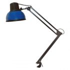 Светильник настольный Бета-К НДБ37-60-159 под лампу ЛОН/LED, max 60W 220V Е27, на струбцине, синий изображение 1