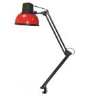 Светильник настольный Бета-К НДБ37-60-159 под лампу ЛОН/LED, max 60W 220V Е27, на струбцине, красный изображение 1