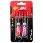 Супер-клей Сила Сверхпрочный 3 гр. + Антиклей 3 гр. BL-1 SABL1-33 изображение 1