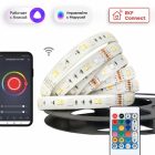 Умная светодиодная лента EKF Connect 5W Wi-Fi RGBW (3000...6500K) 12V 253lm IP44 3m изображение 1