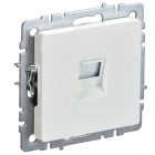 Розетка компьютерная ИЭК BRITE RJ45 кат.5E жемчуг (РК10-БрЖ) изображение 1