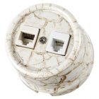 Накладная розетка RJ11+RJ45 двойная TDM Болонь фарфор мраморный изображение 1