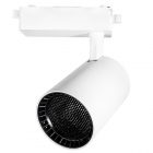 Трековый светодиодный светильник JazzWay PTR 1325 25W 4000K 24° WH белый с сотовой решеткой IP40 изображение 1