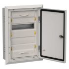 Щит металлический встраиваемый ИЭК TITAN5 ЩРв-24 24(2х12) модуля 505х365х130 IP31 серый изображение 1