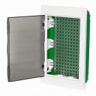 Щит мультимедийный встраиваемый SE City9 Box IT 36 модулей 3 ряда 2 розетки с прозрачной дверью изображение 1