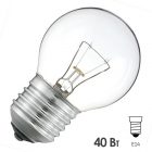 Лампа накаливания шарик ДШ 40W 230V E27 прозрачная (8109007) изображение 1