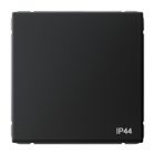 Одноклавишный переключатель Systeme Electric ArtGallery 10A IP44 карбон изображение 1