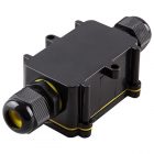 Коробка распаячная Stekker LD522 125х55х36 водонепроницаемая 2 выхода 450В черная IP68 изображение 1