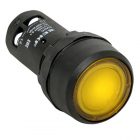 Кнопка EKF PROxima SW2C-10D с подсветкой NO 22мм 24В DC IP54 желтая изображение 1