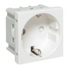 Розетка EKF C-Line 2P+E шторки винтовой зажим белая изображение 1