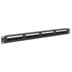 Патч-панель EKF Teracom 19'' Cat.5E 1U неэкранированная UTP 24 порта RJ-45 110 IDC изображение 1