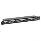 Патч-панель EKF Teracom PRO 19'' Cat.5E 1U полный экран STP 24 порта RJ-45 Dual IDC с органайзером изображение 1