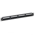 Патч-панель EKF Teracom PRO 19'' Cat.5E 1U неэкранированная UTP 24 порта RJ-45 Dual IDC органайзер изображение 1