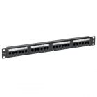 Патч-панель EKF Teracom PRO 19'' Cat.6 1U неэкранированная UTP 24 порта RJ-45 Dual IDC изображение 1