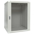 Шкаф настенный EKF 19 TERACOM PRO 12U 600х600 мм дверь стеклянная с замком-ручкой серый изображение 1