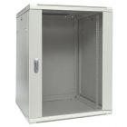 Шкаф настенный EKF 19 TERACOM PRO 15U 600х600 мм дверь стеклянная с замком-ручкой серый изображение 1