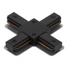 Коннектор ЭРА TR-1PA-СX-BK X-образный для однофазного шинопровода черный изображение 1