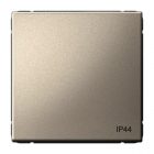 Одноклавишный переключатель Systeme Electric ArtGallery 10A IP44 шампань изображение 1