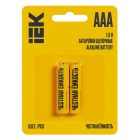 Батарейка ИЭК AAA LR03/AM 4 1250мАч 1,5V алкалиновая (мизинчиковая) (упаковка 2шт) изображение 1