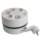 Удлинитель Stekker Comfort HM10-51-01 5х2P+E 16A 3500Вт 2USB A+1C 5V 3,1A 3x1мм2 2.5 м белый изображение 1