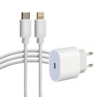 Сетевое зарядное устройство Rexant USB-C, 20Вт в комплекте с кабелем USB-C – Lightning изображение 1