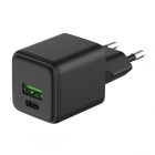 Сетевое зарядное устройство Rexant с двумя портами USB-A и Type-C, 25Вт GaN компактный изображение 1