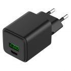 Сетевое зарядное устройство Rexant с двумя портами USB-A и Type-C, 30Вт GaN компактный изображение 1
