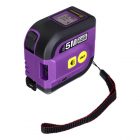 Рулетка с лазерным дальномером Ermenrich Reel SLR640, длина 5м, лазер до 60м, фиолетовый изображение 1