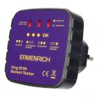 Тестер розеток Ermenrich Zing ST30, 230 В фиолетовый изображение 1