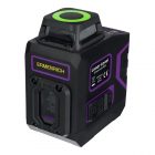 Лазерный уровень Ermenrich PLUS LN30, 5 линий, цвет лазера зеленый, диапазон до 30 м, фиолетовый изображение 1
